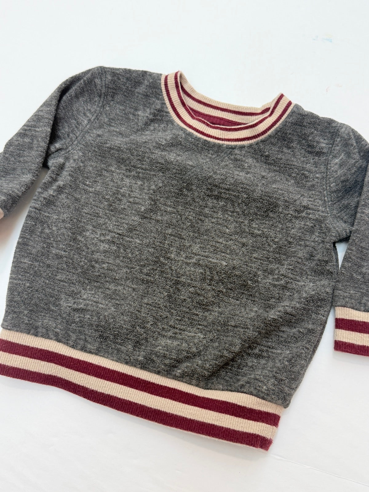 George Baby Grey Striped Sweater 3-6M