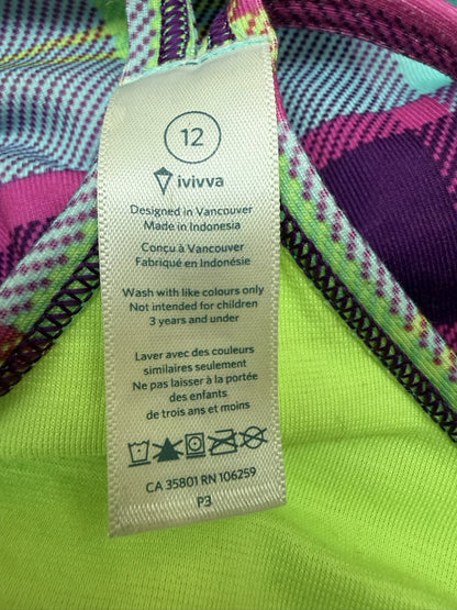 Ivivva Plaid Active Tank Top Size 12