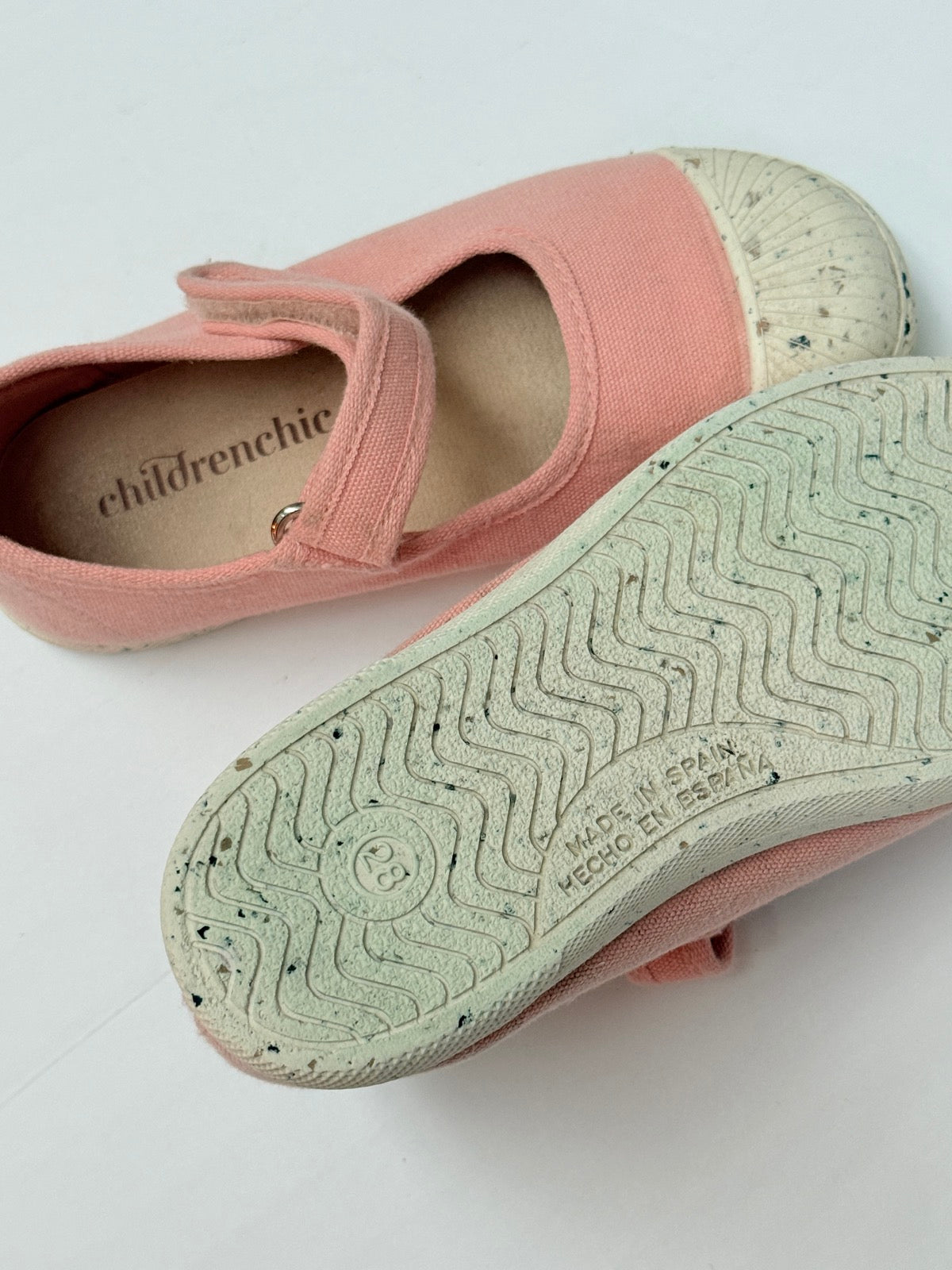 Childrenchic Pink Canvas Mary Jane Shoes Size 11
