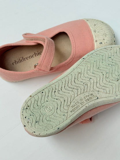 Childrenchic Pink Canvas Mary Jane Shoes Size 11