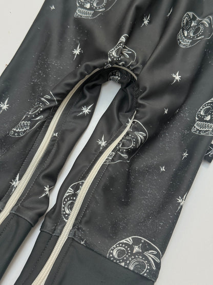 Skull Print Long Sleeve Swimsuit 12-18M