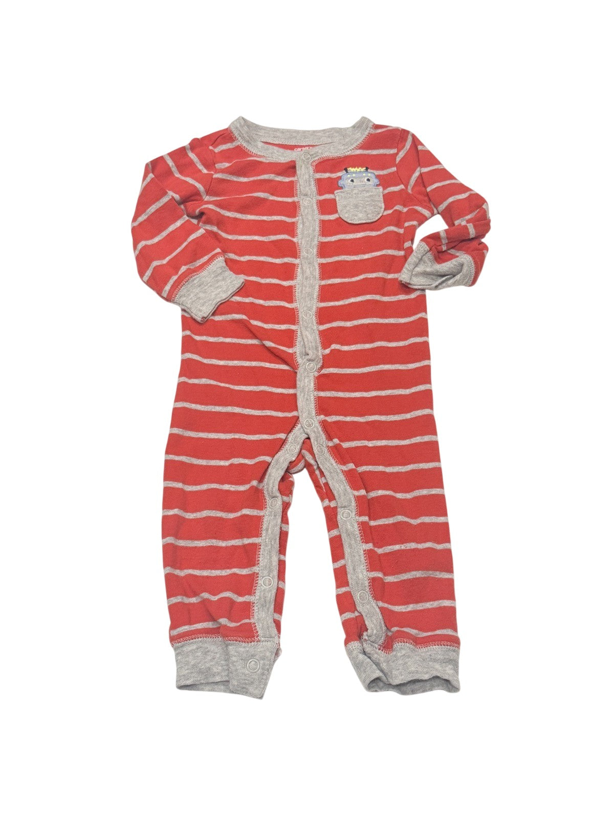 Carter's Striped Pajama Coverall 9M