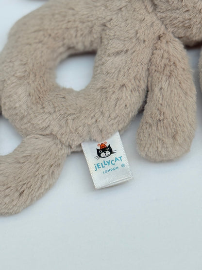 Jellycat Bashful Beige Bunny Ring Rattle