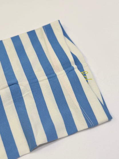 Boden Blue Stripe Leggings 3-4Y