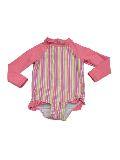 Joe Fresh Striped Rashguard One-Piece 12-18m