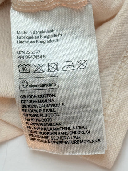 H&M Beige Pocket T-Shirt 4-6M
