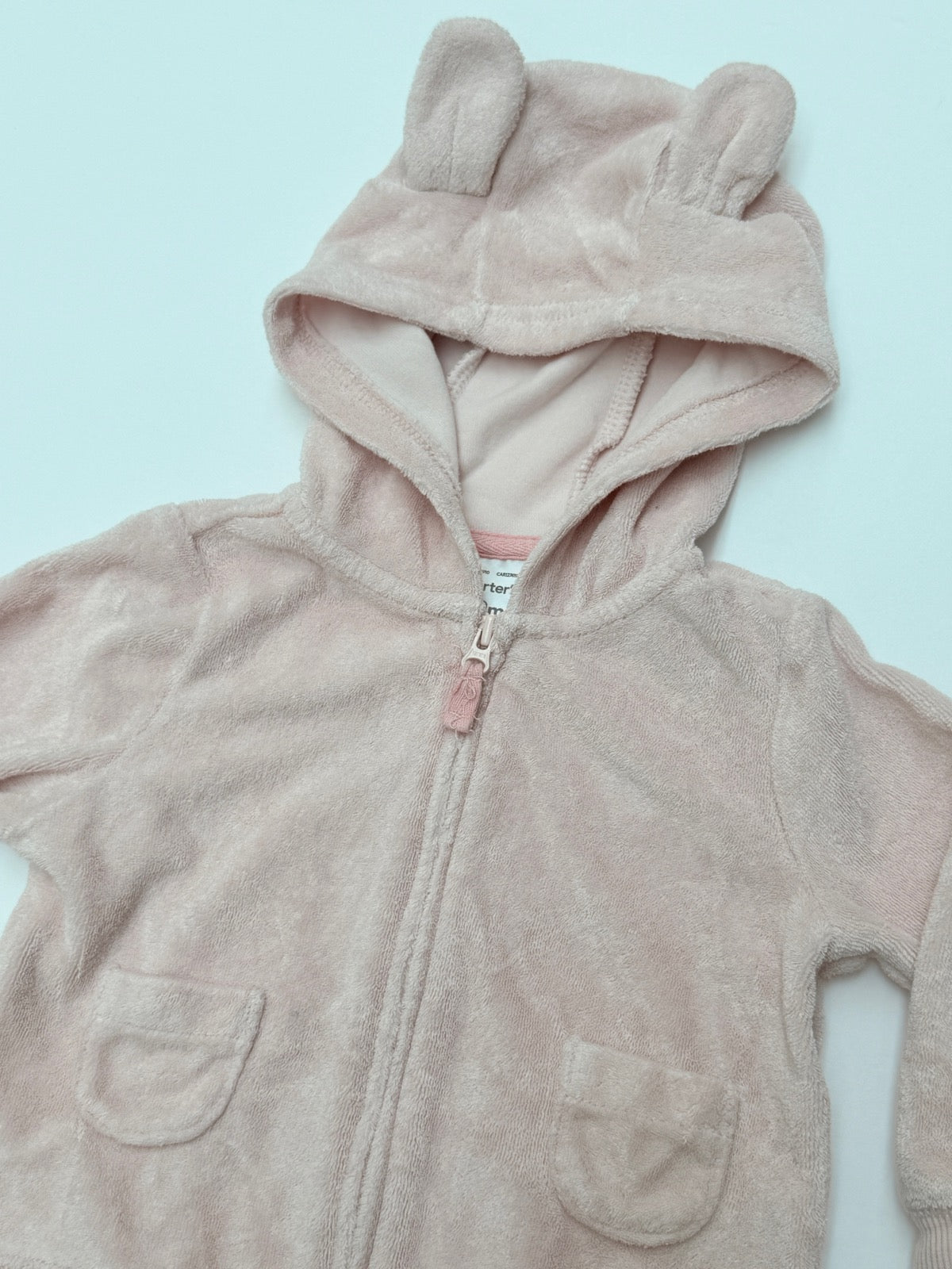 Carter's Pink Bunny Velour Two-Piece Set 9M