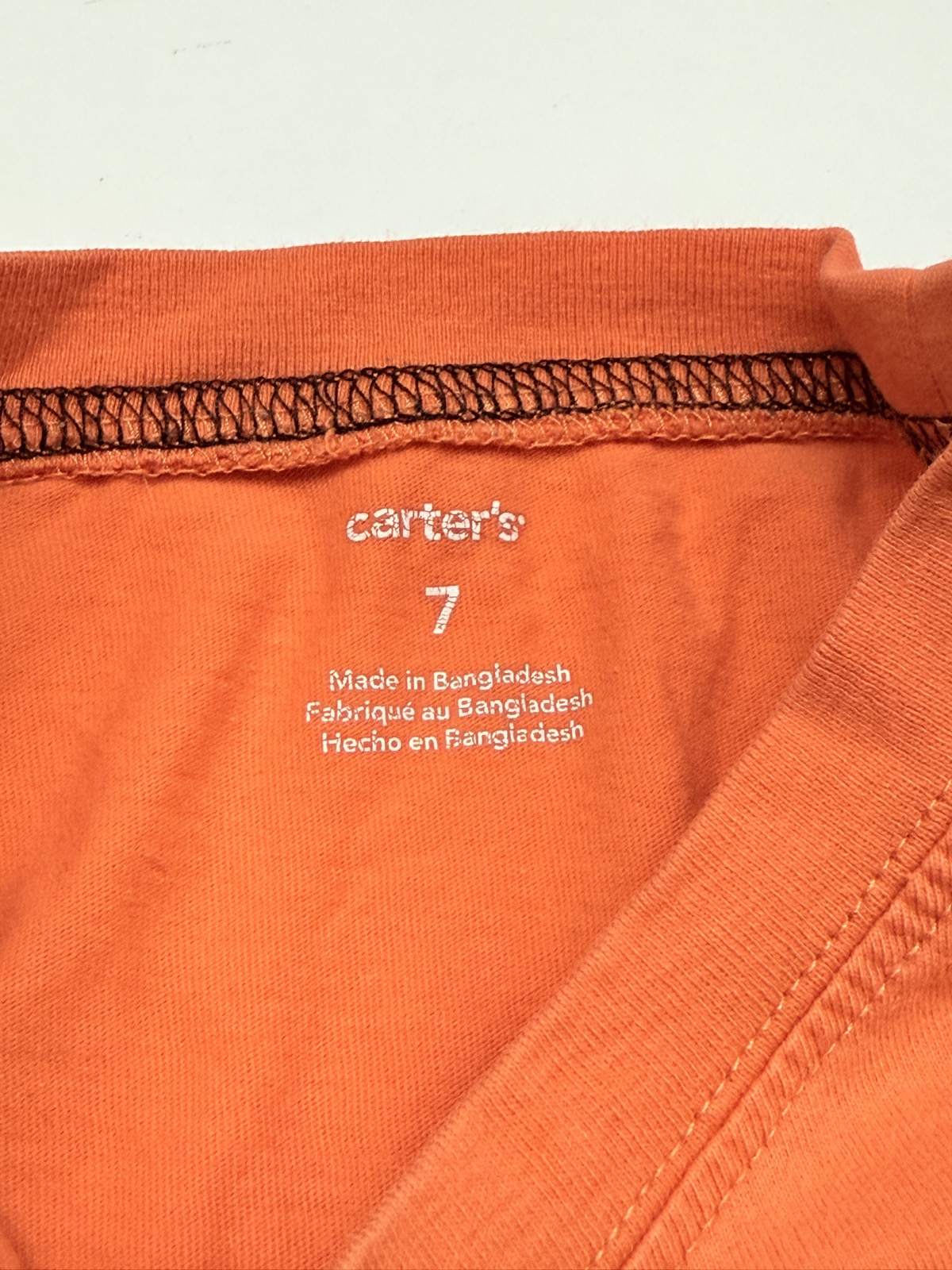 Carter's Pumpkin Face Long Sleeve T-Shirt Size 7