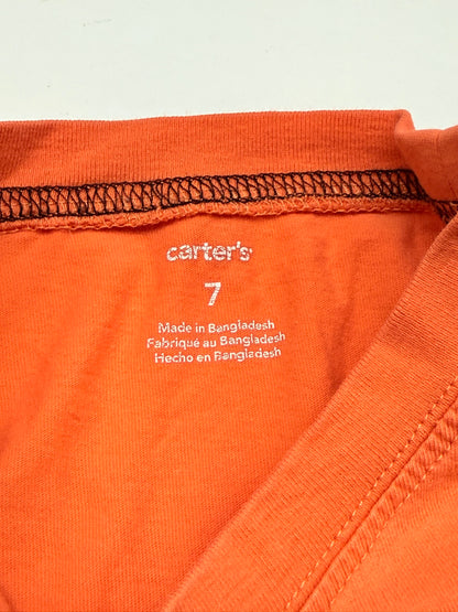 Carter's Pumpkin Face Long Sleeve T-Shirt Size 7