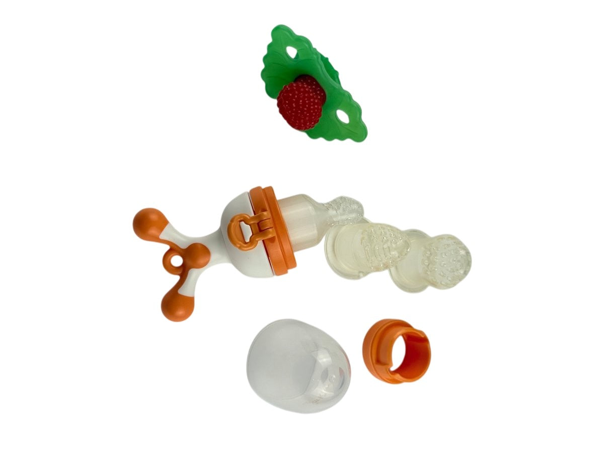 Quark Baby Food Feeder with Raspberry Teether