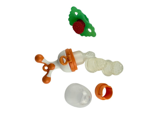 Quark Baby Food Feeder with Raspberry Teether