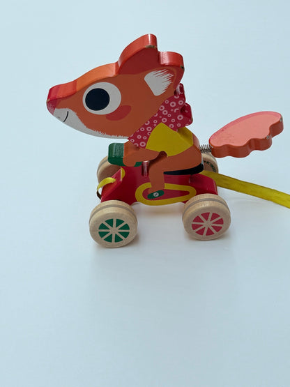 Hape Wooden Pull Along Squirrel Toy