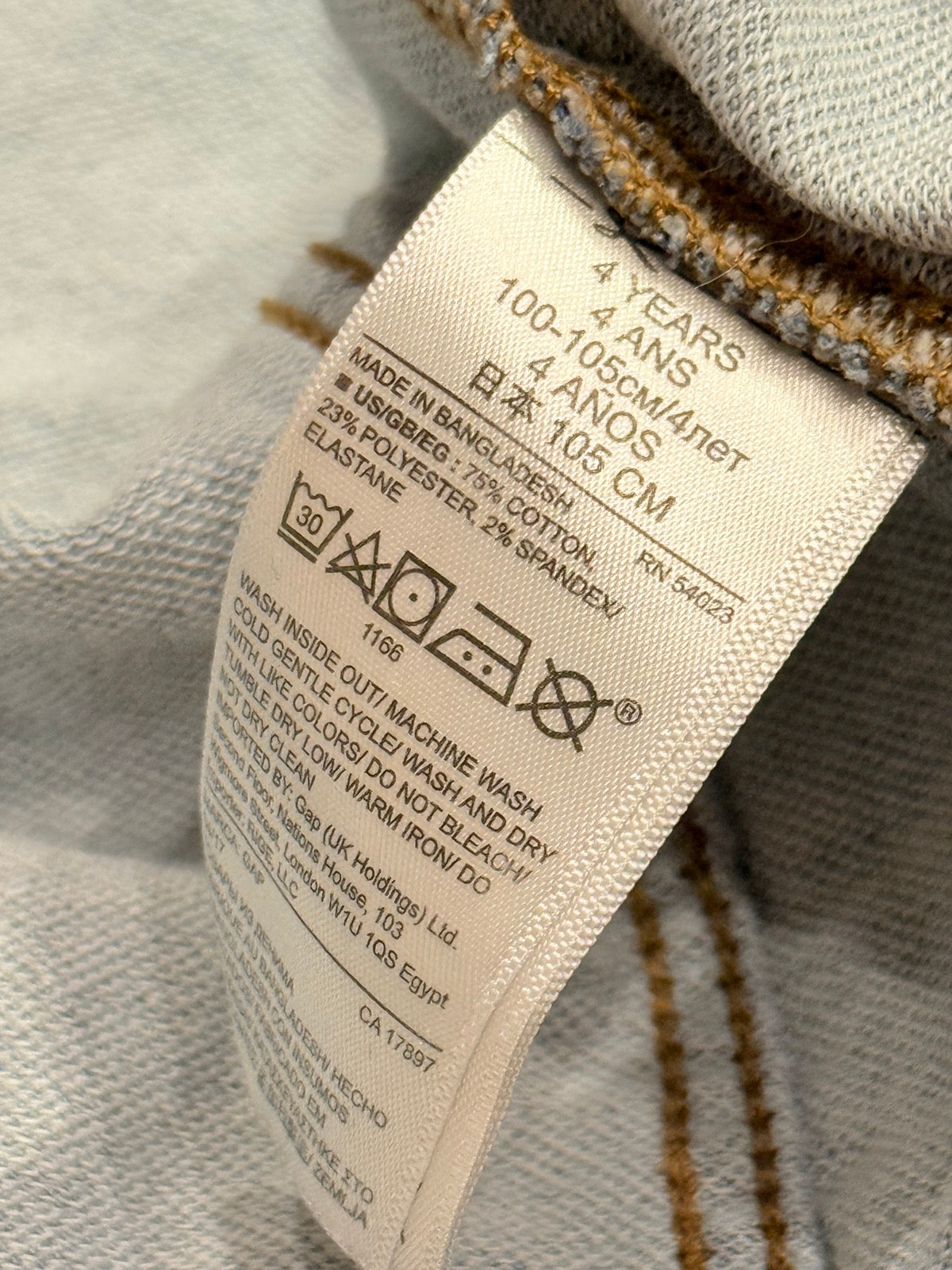 Baby Gap 1969 Denim Jacket 4T