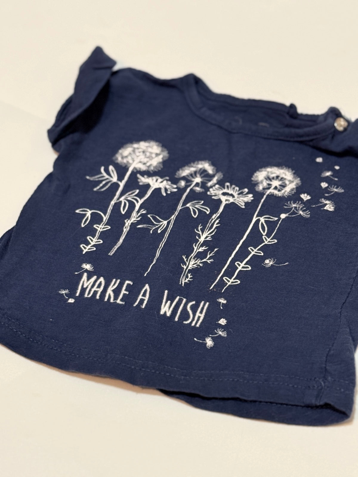 Jessica Simpson Navy Make A Wish Tee 6 9M