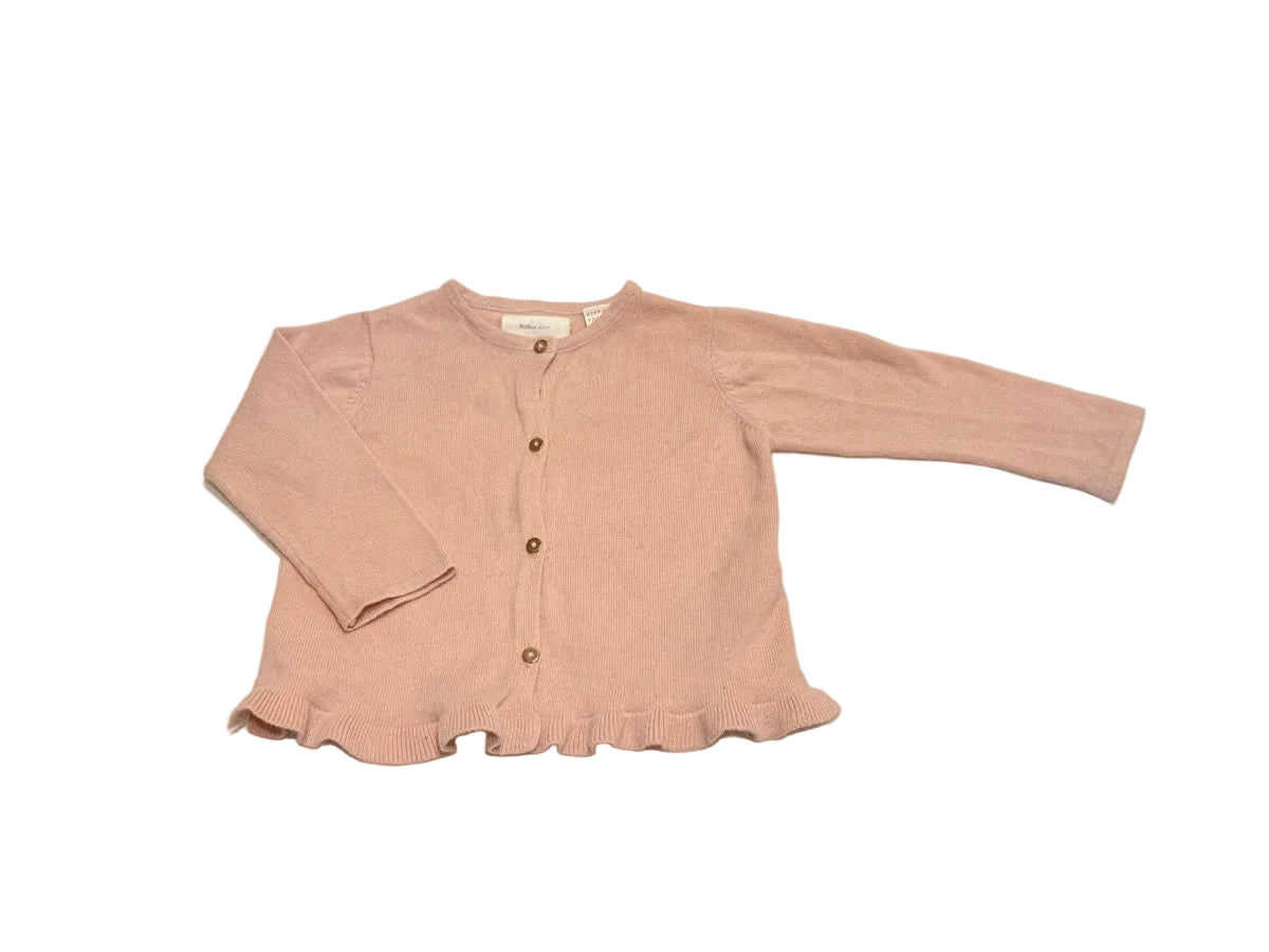 Zara Baby Girl Pink Knit Cardigan 6-9m