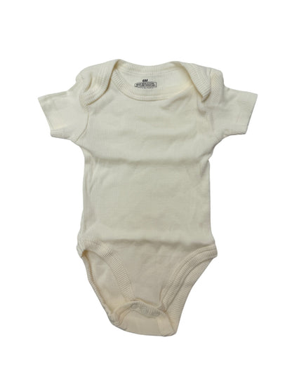Cream Short Sleeve Bodysuit 6M