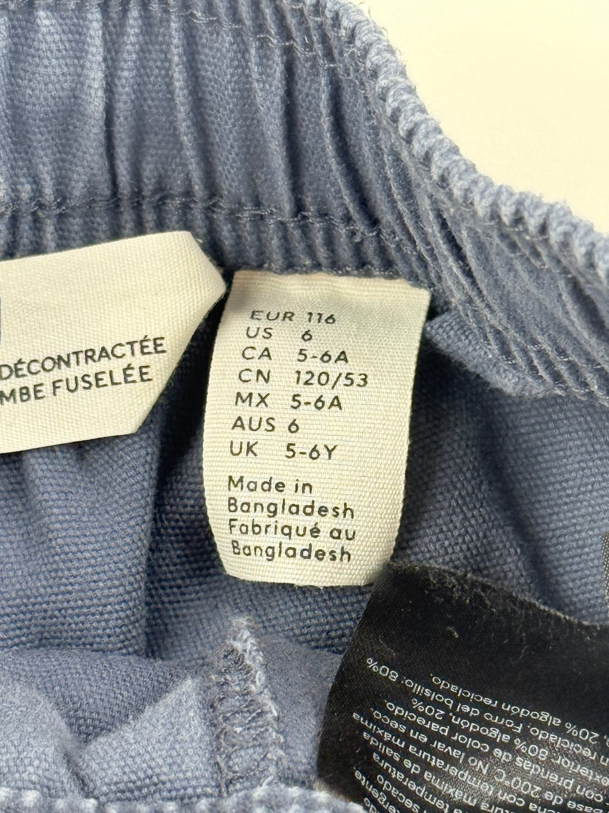H&M Navy Joggers Size 5-6Y