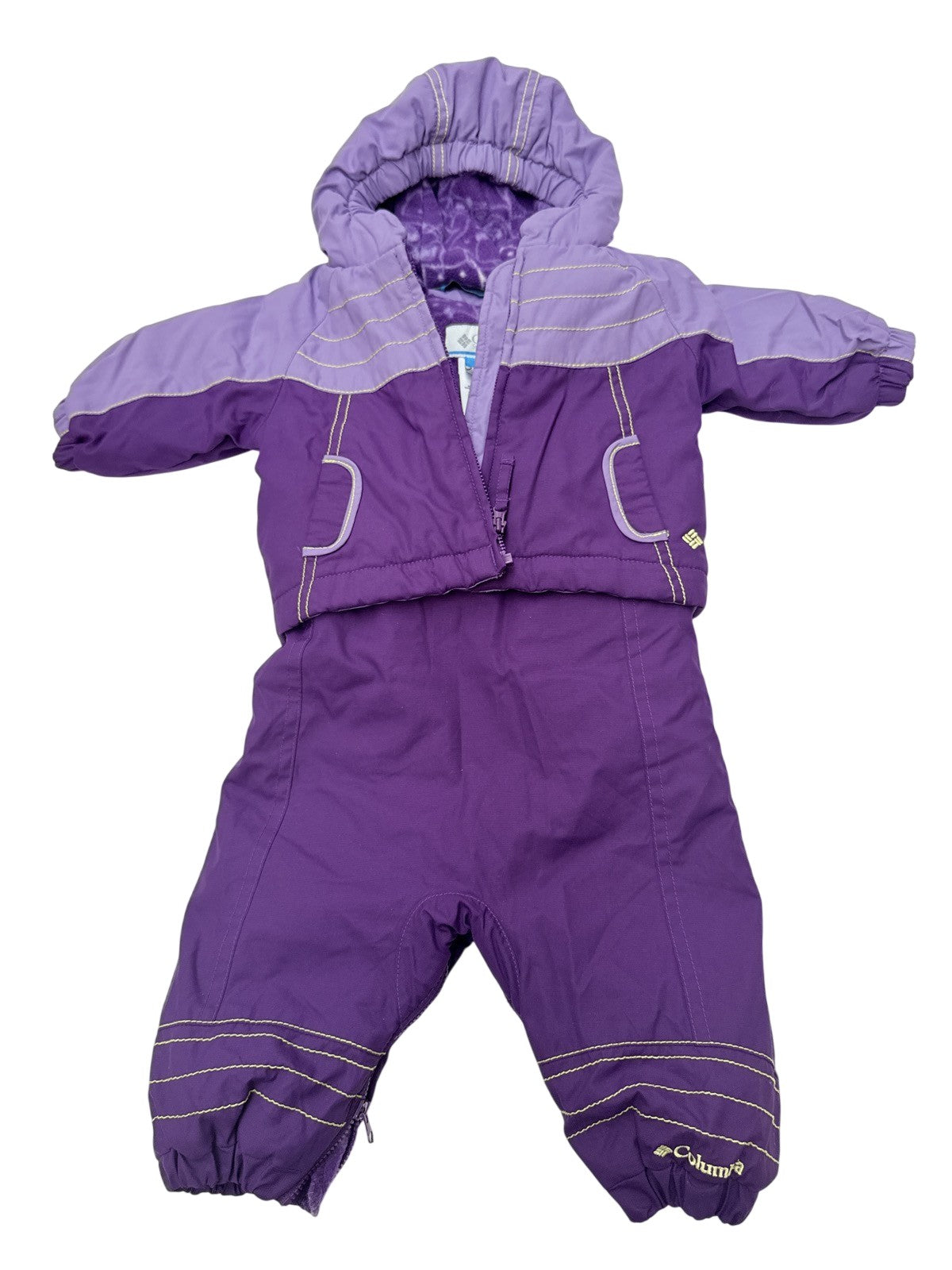 Columbia Purple Snowsuit Set 6 Months