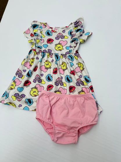 Sesame Street Dress Bloomer Set 18M