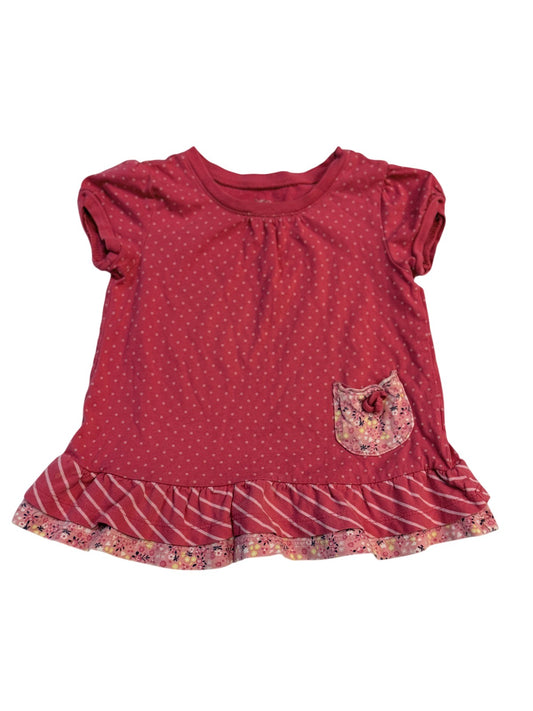 Children's Place Polka Dot Ruffle Top 18-24m