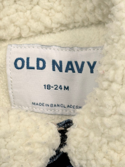 Old Navy Sherpa Collar Denim Jacket 18-24M