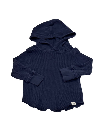 Baby Gap Navy Waffle Hoodie 12-18m