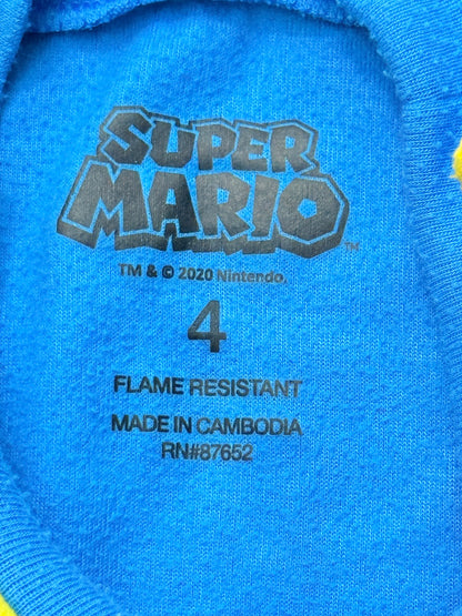 Super Mario Game Ready Fleece Pajamas Size 4