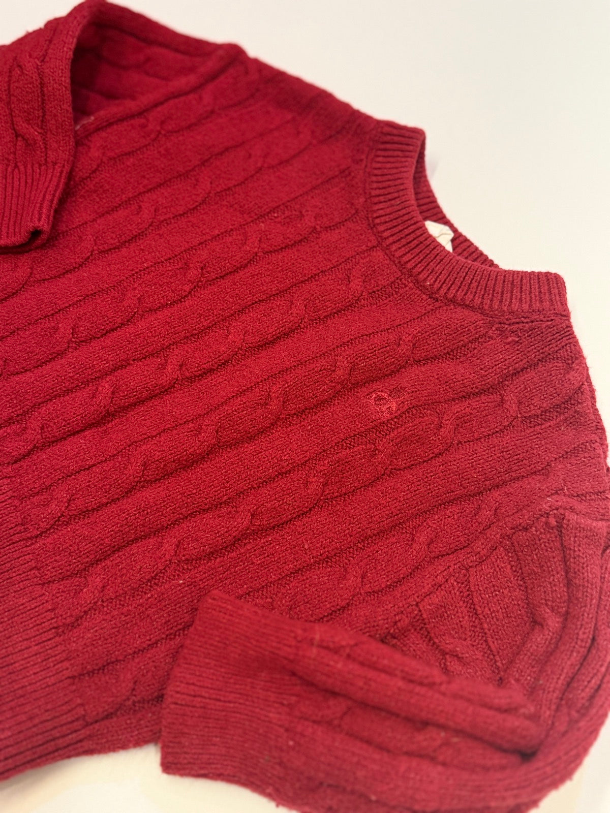 Baby Gap Red Cable Knit Sweater 2T