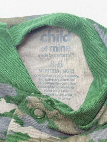 Child of Mine Camo Alligator Footed Sleeper 3-6M