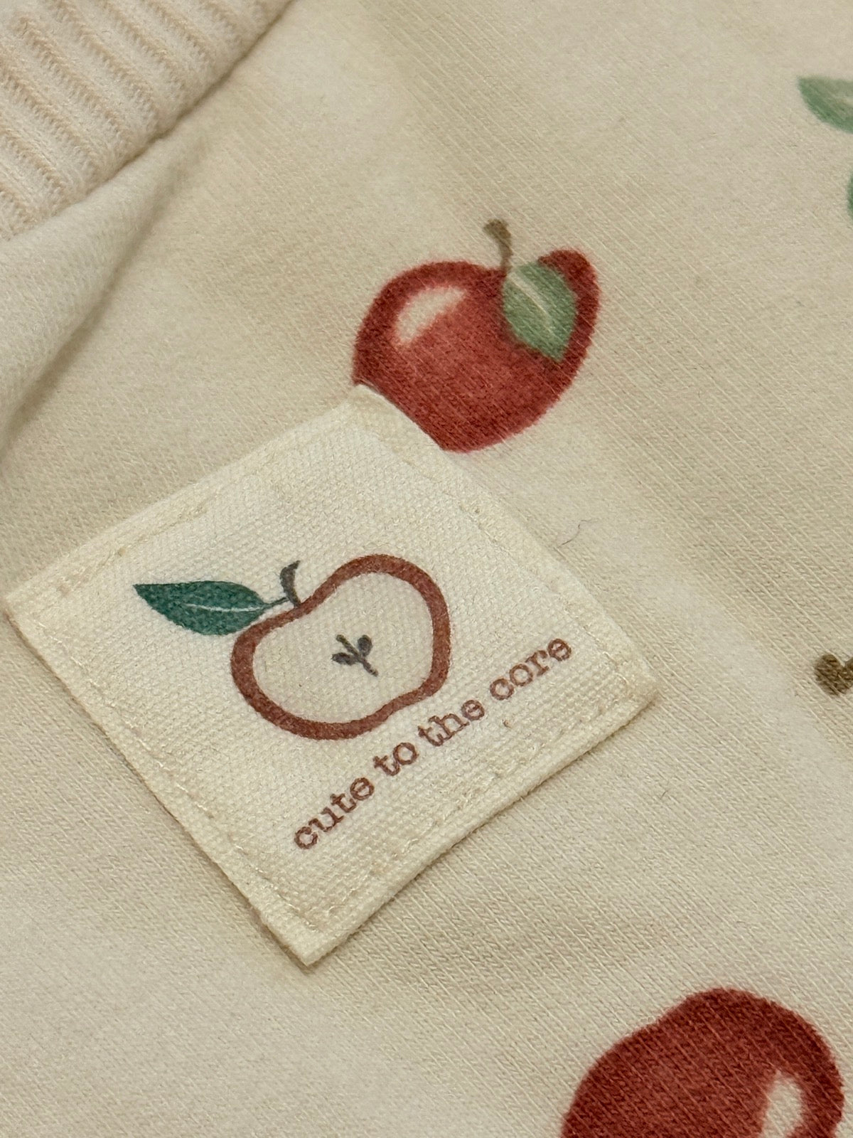 Rabbit + Bear Apple Print Set 3-6M