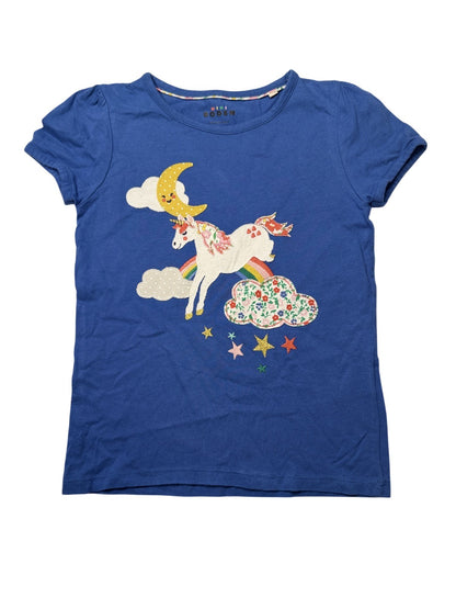 Mini Boden Unicorn Appliqué T-Shirt 5-6Y