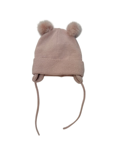 H&M Pink Pom Pom Knit Hat 2-6M