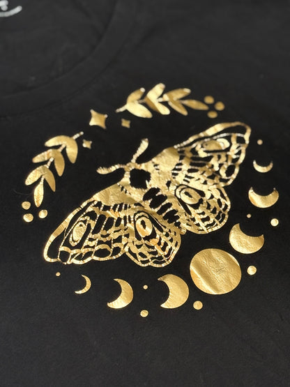 Old Navy Maternity Moth Graphic T-Shirt L