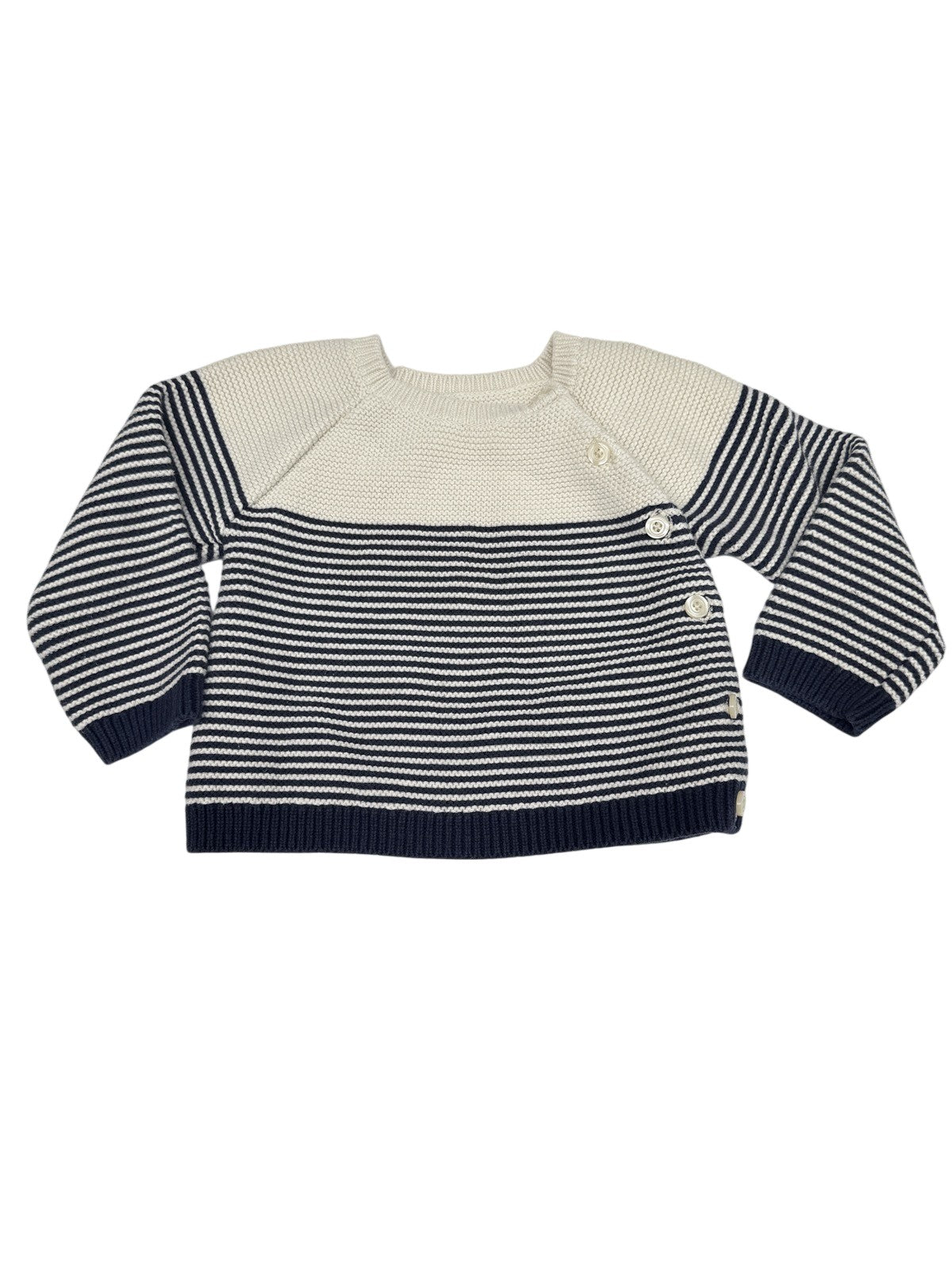 Baby Gap Navy Stripe Knit Sweater 18-24M