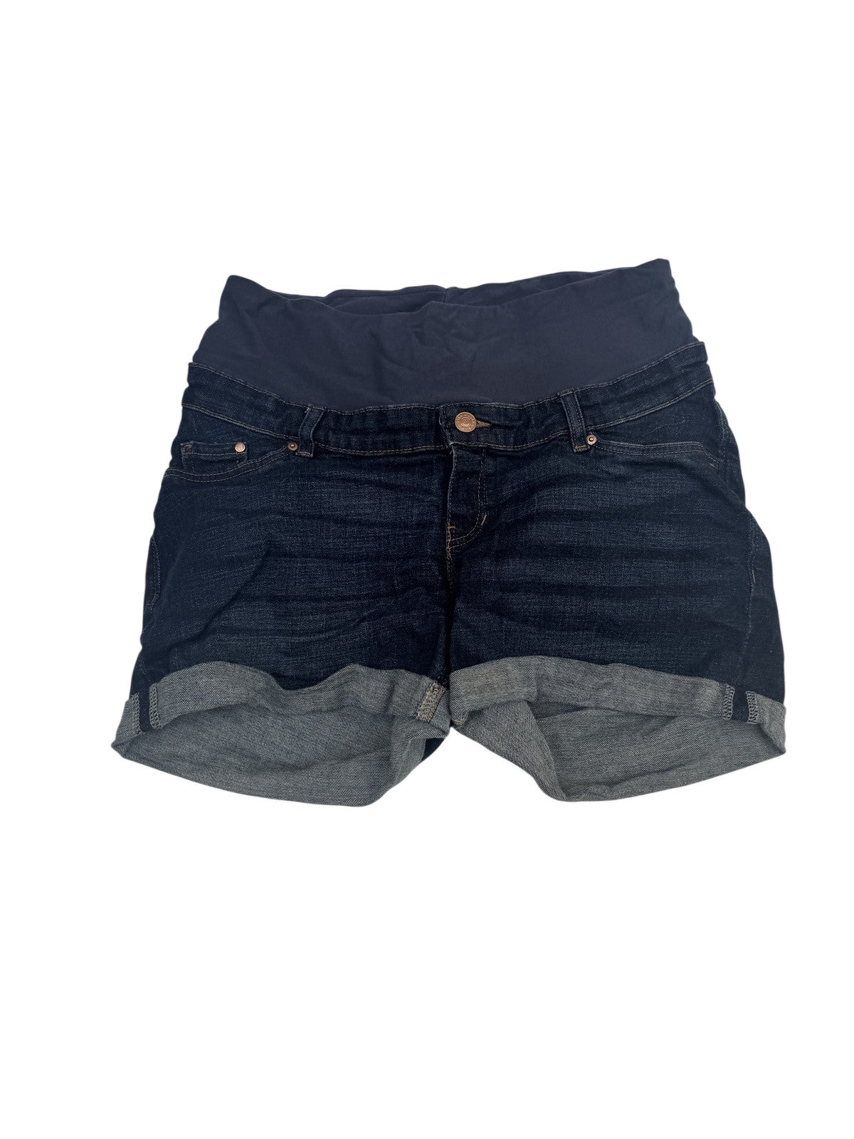 H&M Mama Denim Maternity Shorts Size M