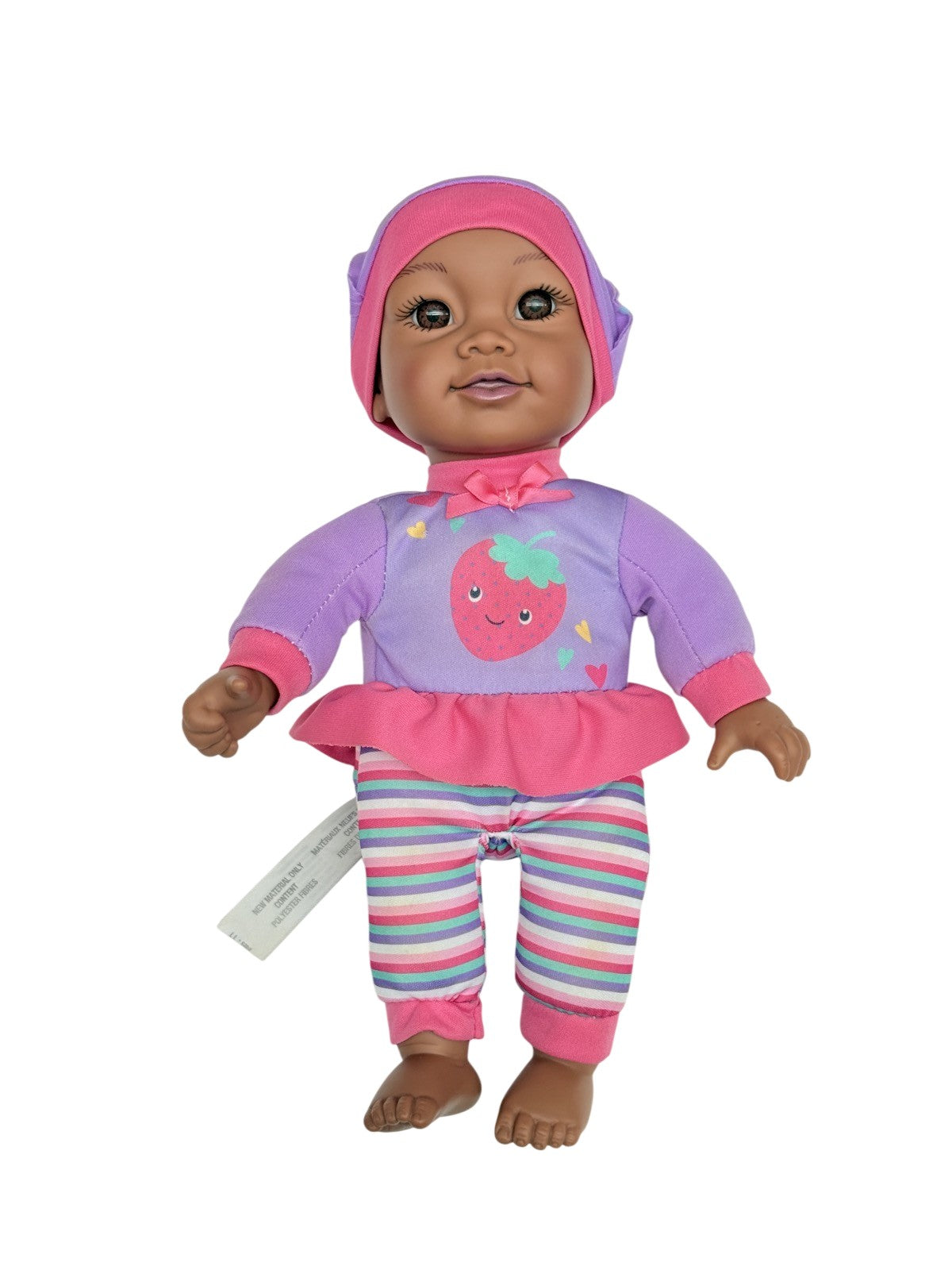 Soft Body Baby Doll Strawberry Outfit Pink