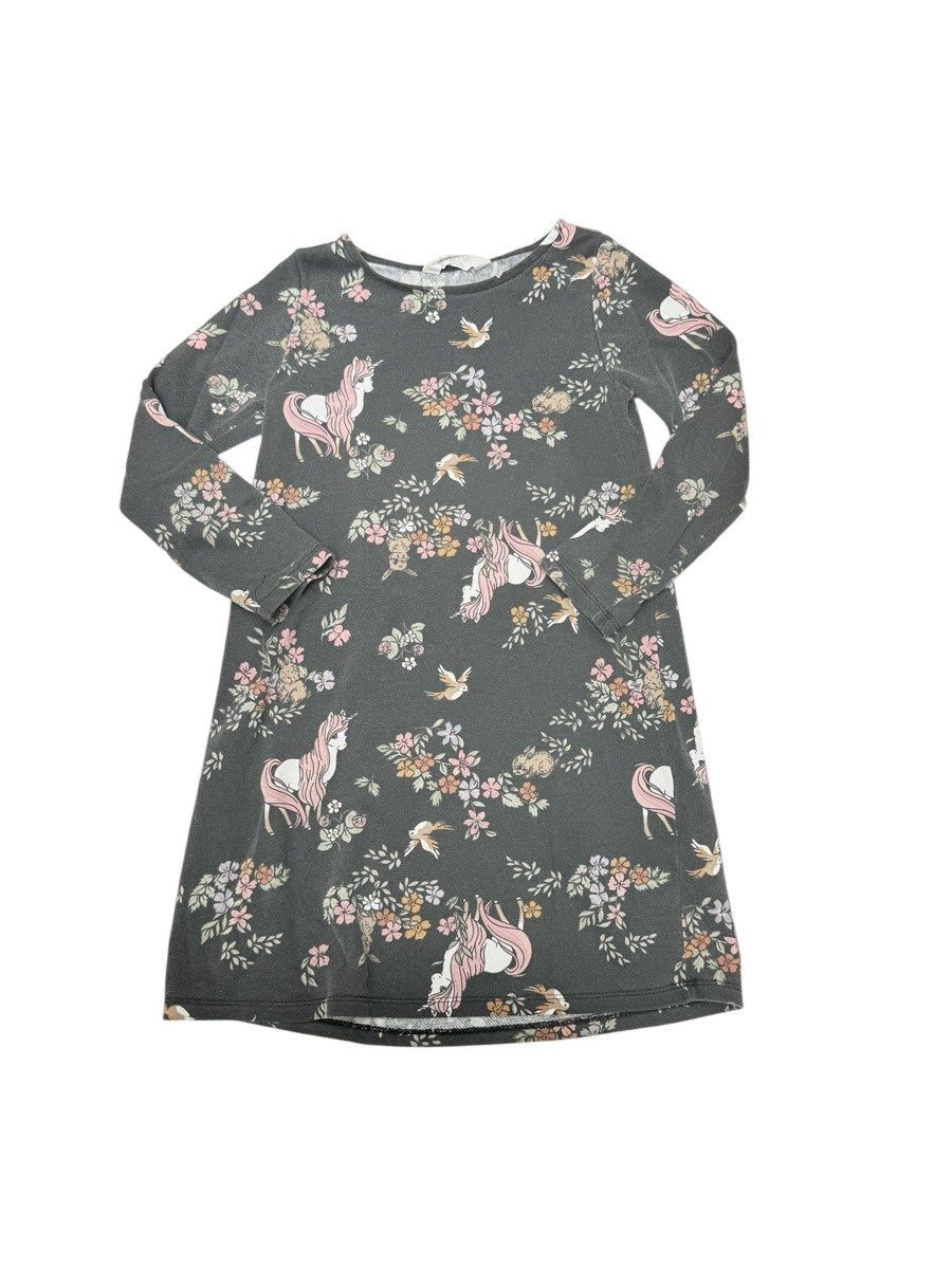 H&M Floral Unicorn Print Top 6/6X