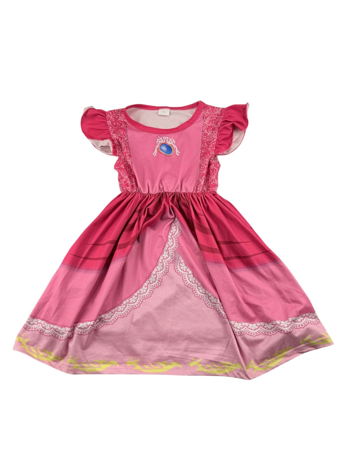 Princess Peach Style Pink Dress 5Y