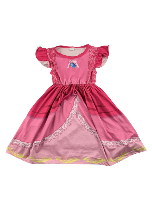 Princess Peach Style Pink Dress 5Y