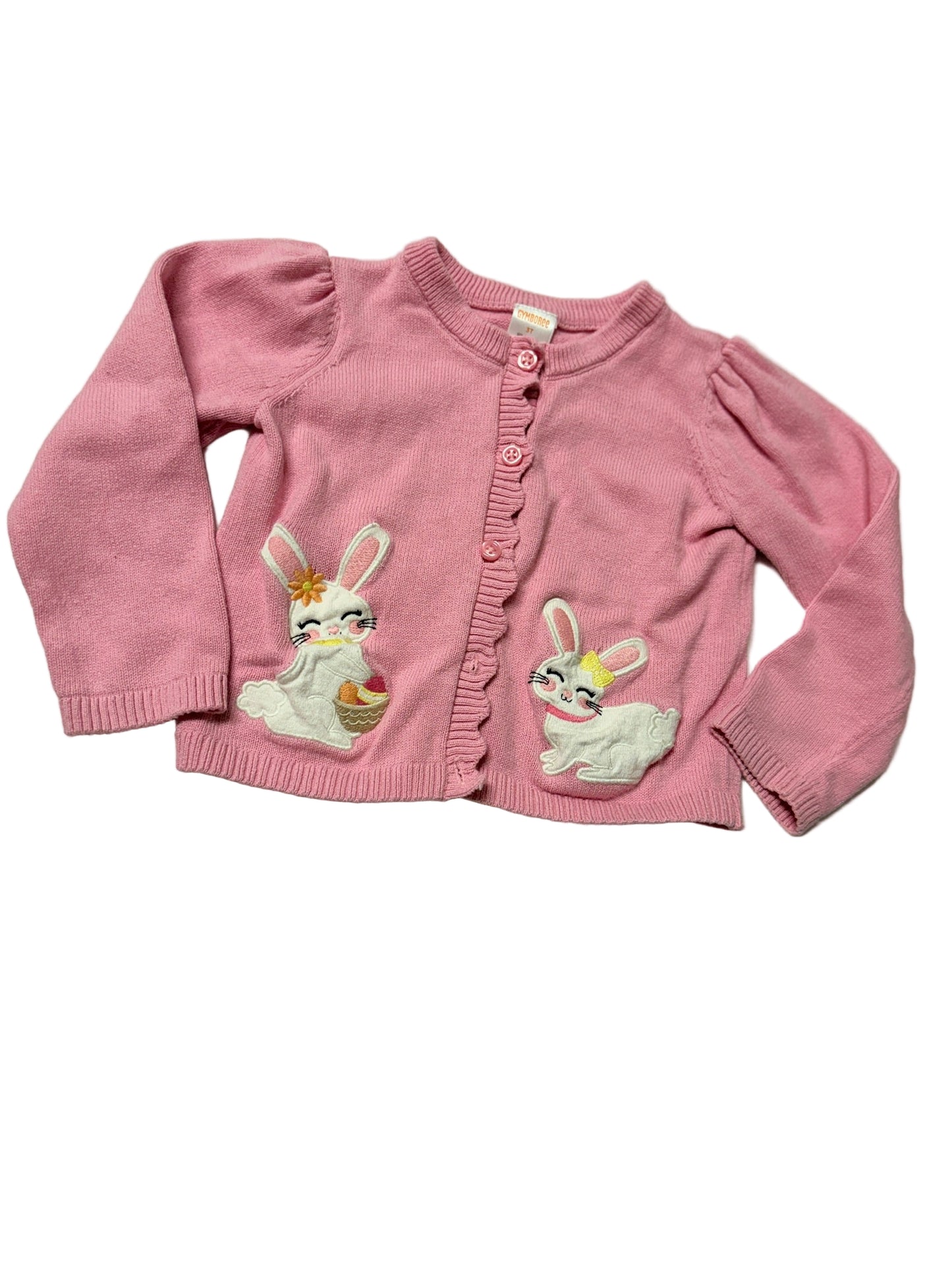Gymboree 3T Bunny Cardigan