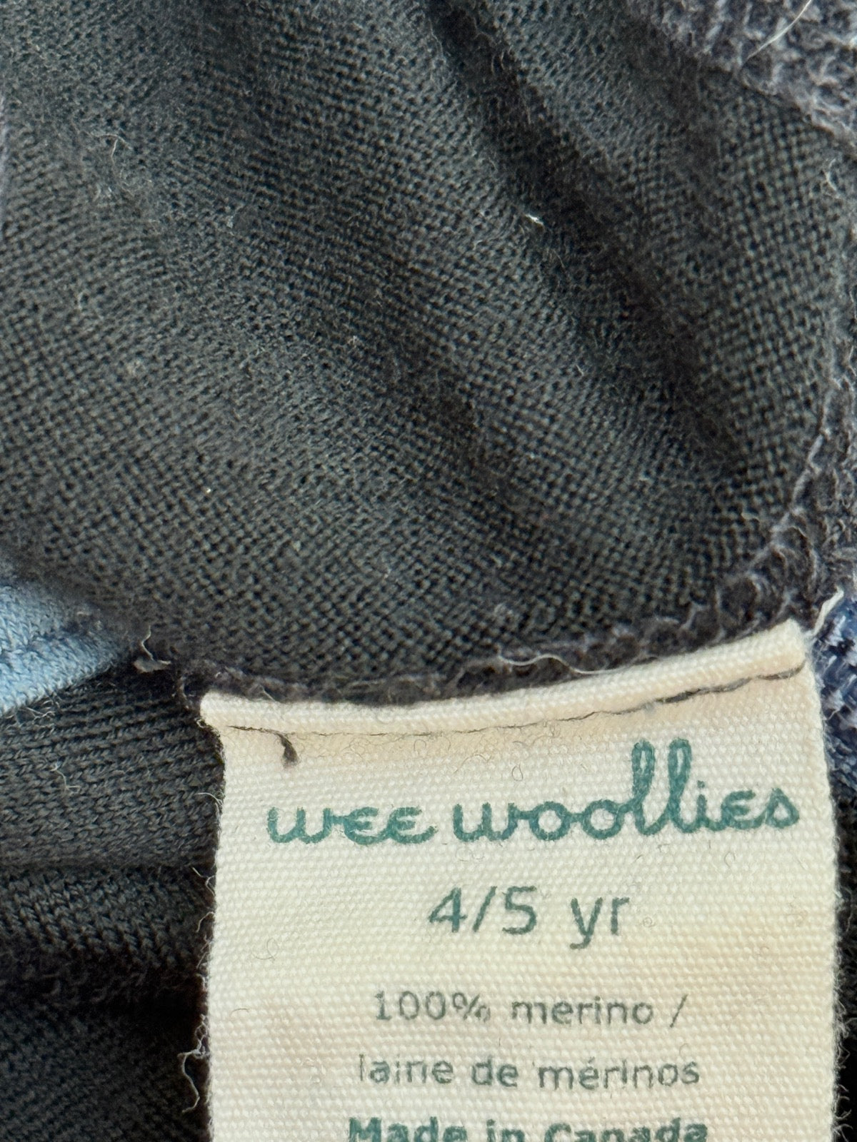 Wee Woollies Merino Base Layer Set 4 5yr