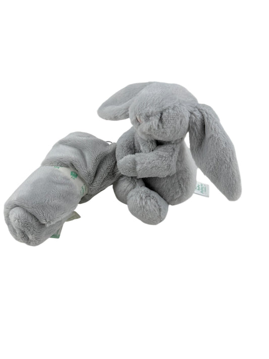 Baby Jellycat Gray Bunny Soother Blanket Plush