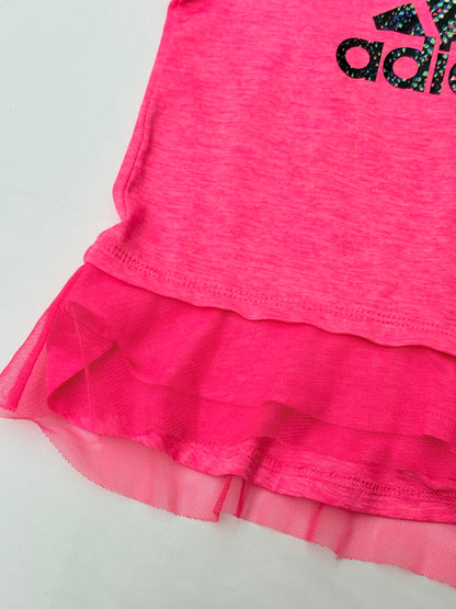 Adidas Pink Mesh Hem T-Shirt 9M