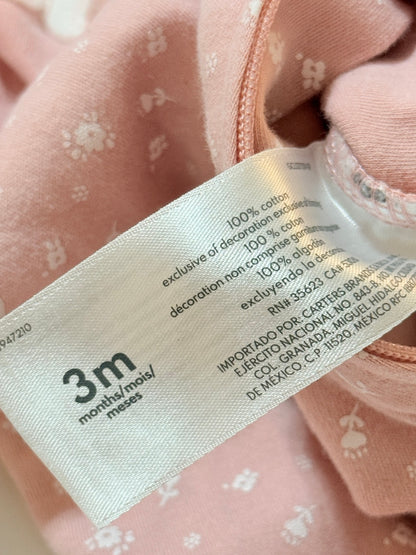 Carter's Little Sister Floral Footed Sleeper 3M