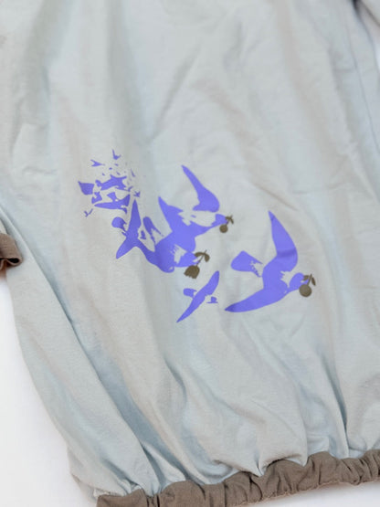 Fig Organic Kids Gray Long Sleeve Top 4Y