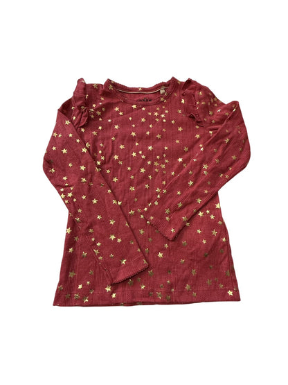 Mini Boden Gold Star Long Sleeve Top 7-8Y