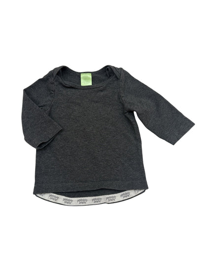 Peekaboo Beans Gray Long Sleeve T-Shirt 3-6M