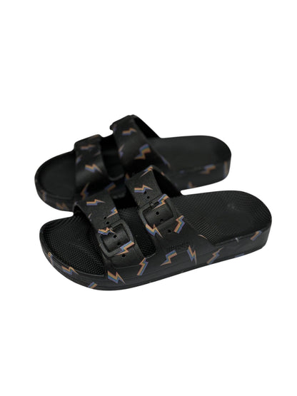 Freedom Moses Lightning Bolt Print Slide Sandals Kids