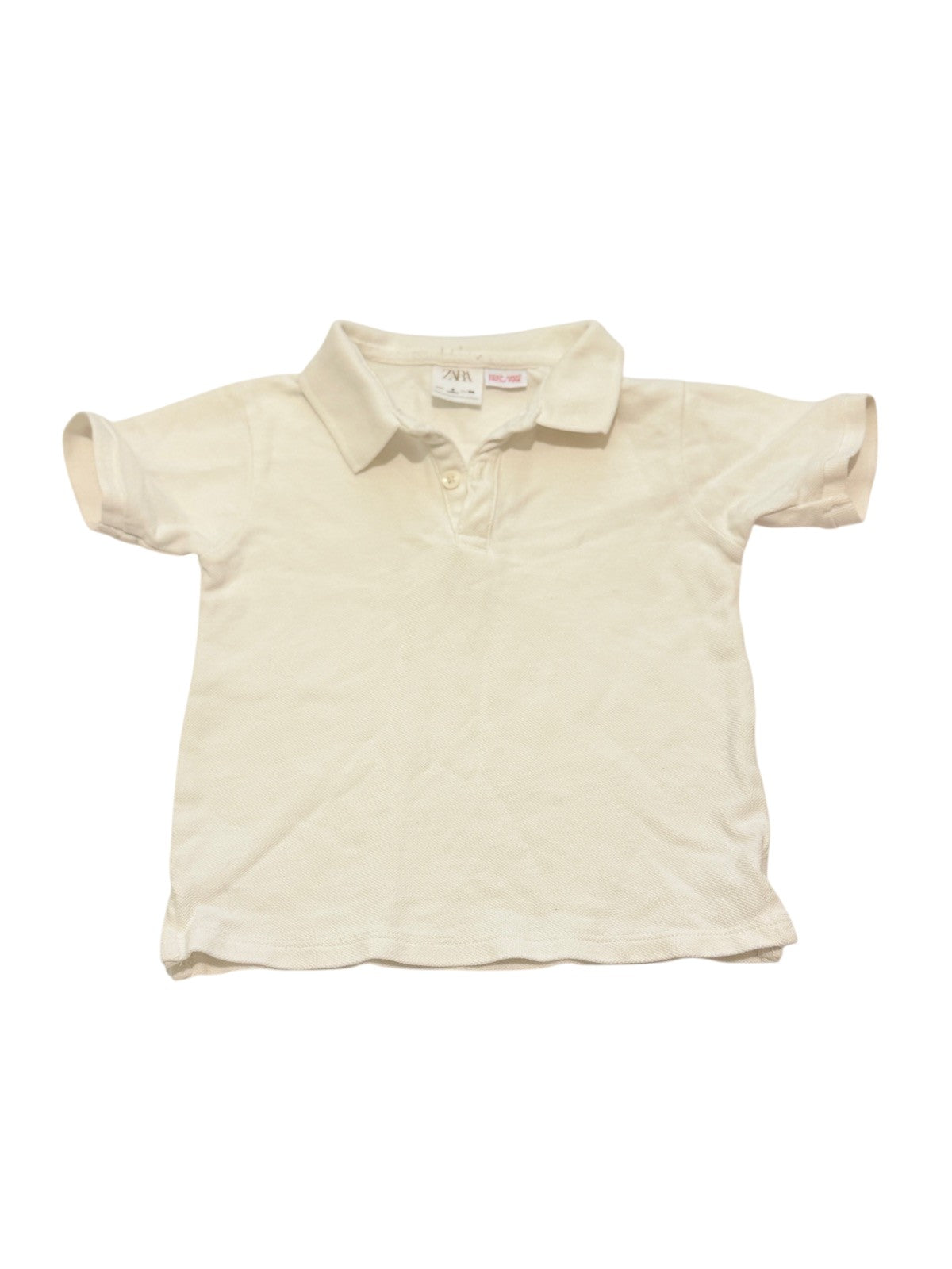 Zara White Polo Shirt 3Y