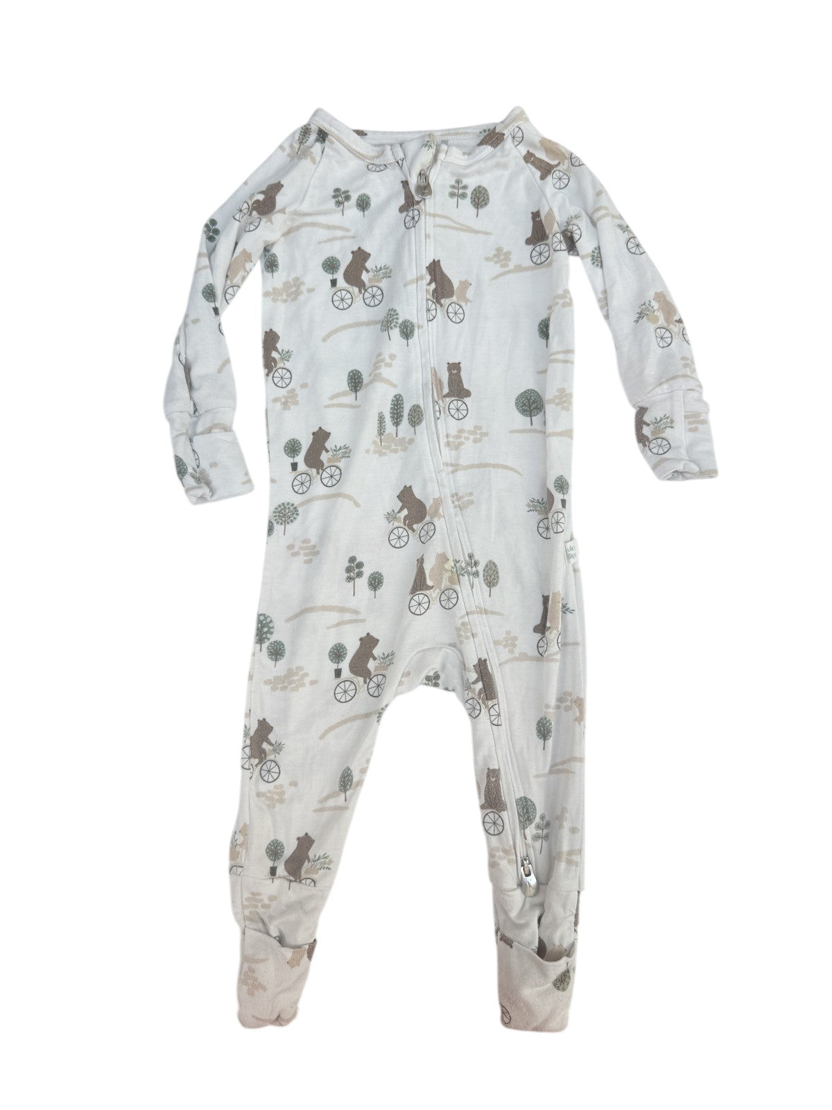 Loulou Lollipop Bear Print Zip Sleeper 6-12M